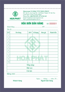 In hóa đơn giá rẻ tại TP.HCM