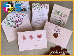 Mã DQ-2116-OFFSET | Mẫu thiệp cưới giá rẻ Gò Vấp