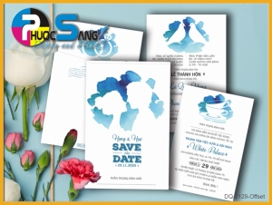 Mã DQ-2129-Offset | Thiệp cưới đẹp rẻ chất lượng