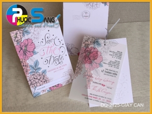 Mẫu DQ-2125-GIAY CAN | Thiệp cưới đẹp sang trọng