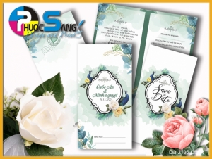 Mã DQ-2105-Offset | Thiệp mời đám cưới