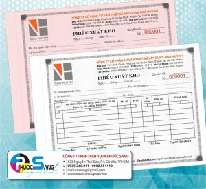 Dịch vụ in phiếu xuất kho giá rẻ với số lượng ít tại Gò Vấp