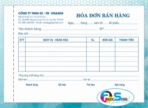 Hóa đơn bán lẻ khổ A5 in ngang giá rẻ