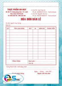 Hóa đơn bán hàng cung cấp ngành thực phẩm