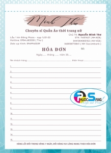 Biểu mẫu hóa đơn bán hàng