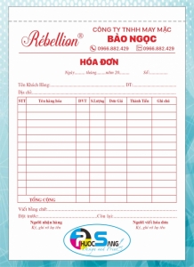 In hóa đơn bán hàng thiết kế theo yêu cầu