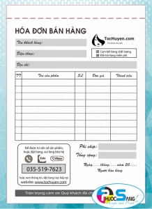 Mẫu hóa đơn bán hàng dịch vụ thông dụng đẹp