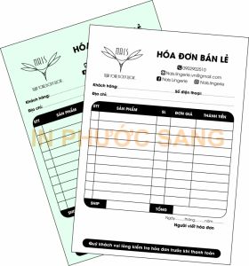 Nơi in hóa đơn giá rẻ chuyên nghiệp tại Tp.HCM
