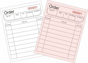 Dịch vụ in order giá rẻ tại Tp.HCM