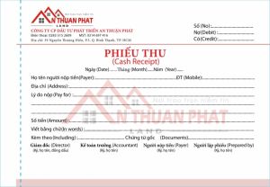 Mẫu phiếu thu 3 liên giấy carbonless giá rẻ