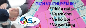 In phiếu gửi xe, In vé trò chơi, In vé hồ bơi, In vé vào cổng