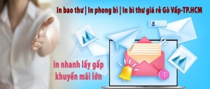 In bao thư | In phong bì | In bì thư giá rẻ Gò Vấp-HCM